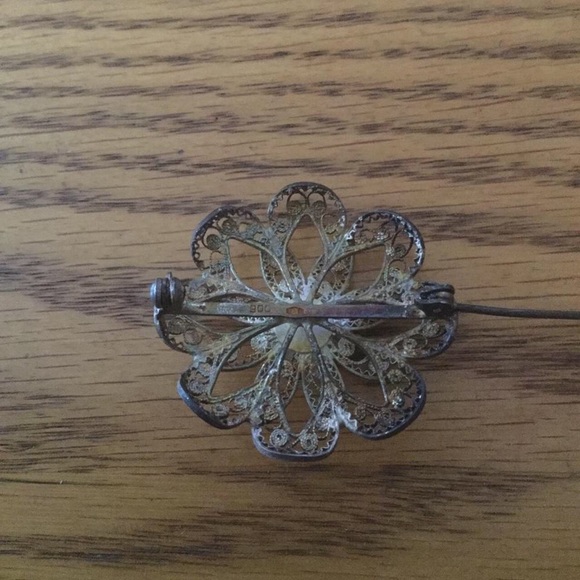 Filigree 900 silver pin - Picture 3 of 4